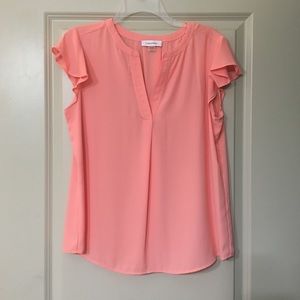 Calvin Klein light orange blouse